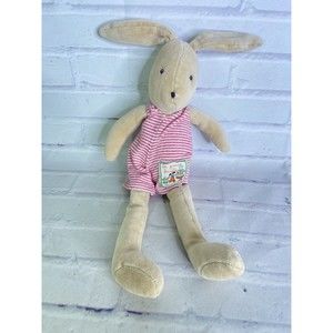 Moulin Roty La Grande Famille Soft Sylvain Bunny Rabbit Plush Stuffed Animal Toy